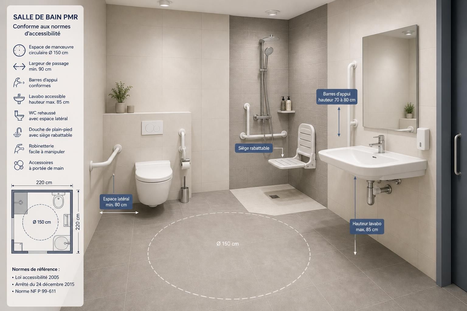découvrez nos conseils pratiques pour aménager une salle de bain pmr alliant fonctionnalité et confort, adaptée aux besoins spécifiques pour un espace accessible et sécurisé.