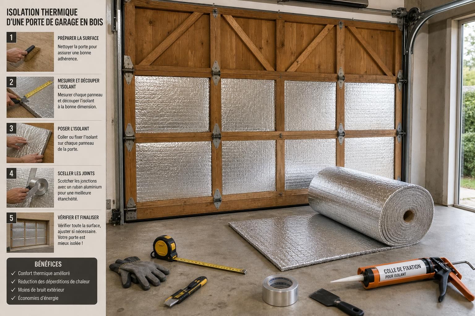 découvrez les meilleures solutions d'isolation pour portes de garage afin d'améliorer le confort thermique, réduire les pertes d'énergie et protéger votre garage toute l'année.