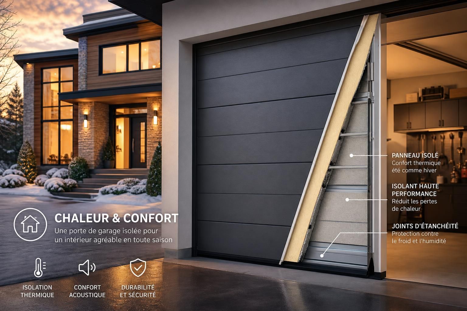 découvrez nos conseils pratiques et solutions efficaces pour bien isoler votre porte de garage, améliorer le confort thermique et réduire vos dépenses énergétiques.